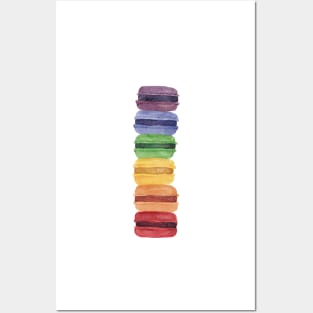 Rainbow Macaron Posters and Art